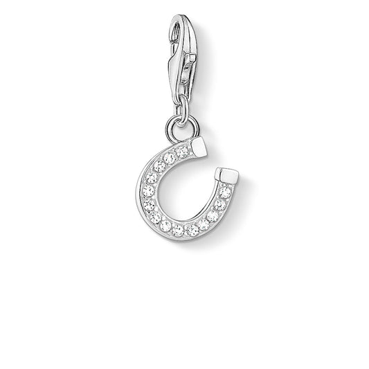 THOMAS SABO CZ HORSESHOE CLIP CHARM