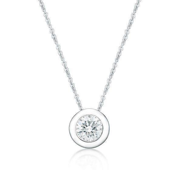 STERLING SILVER SMALL CZ NECKLACE