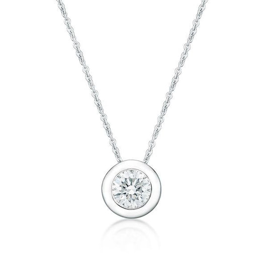 STERLING SILVER SMALL CZ NECKLACE