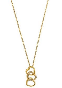 GOLD HEART CZ GENERATION NECKLACE