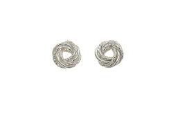 STERLING SILVER KNOT STUDS