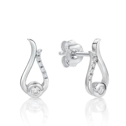 STERLING SILVER CZ STUDS