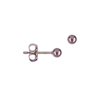 9CT ROSE GOLD 3MM BALL STUDS