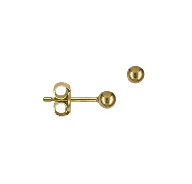 9CT YELLOW GOLD 3MM BALL STUDS