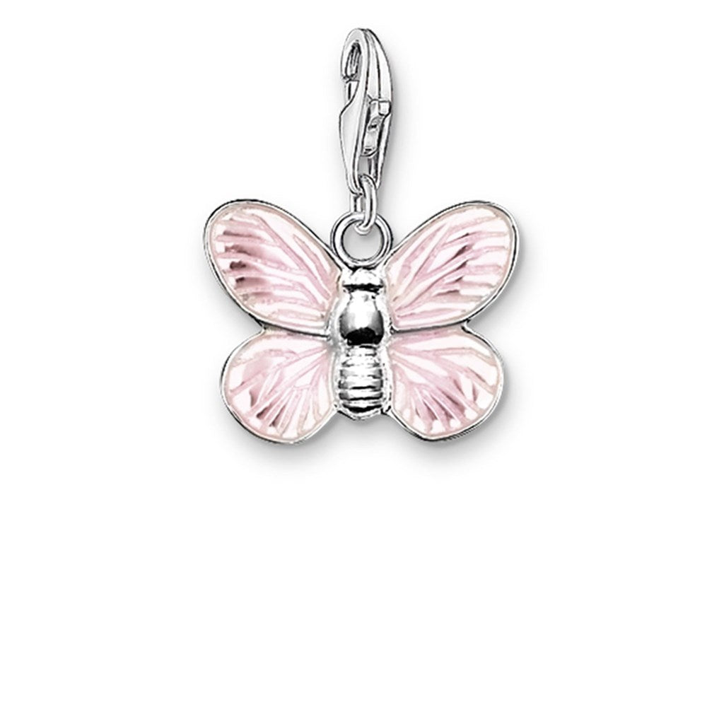 THOMAS SABO PINK BUTTERFLY CLIP CHARM