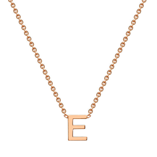 9CT ROSE GOLD INITIAL NECKLACE