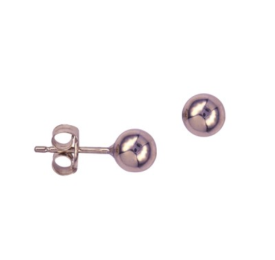 9CT ROSE GOLD 5MM BALL STUDS