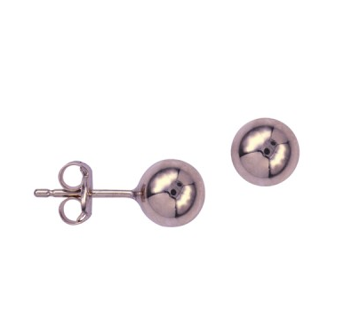 9CT ROSE GOLD 6MM BALL STUDS