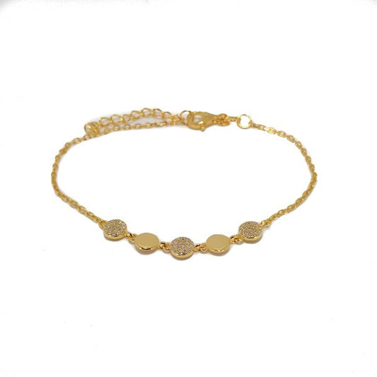 SANTO GOLD MULTI DISC BRACELET