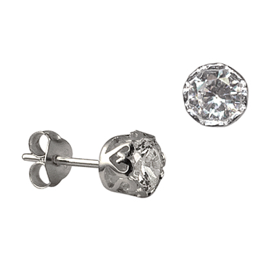 STERLING SILVER FILI CZ STUDS