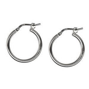 STERLING SILVER SMALL PLAIN HOOPS