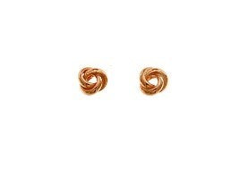 ROSE GOLD KNOT STUDS