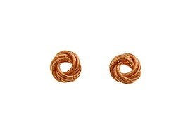 ROSE GOLD OPEN KNOT STUDS