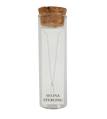 STERLING SILVER INITIAL NECKLACE