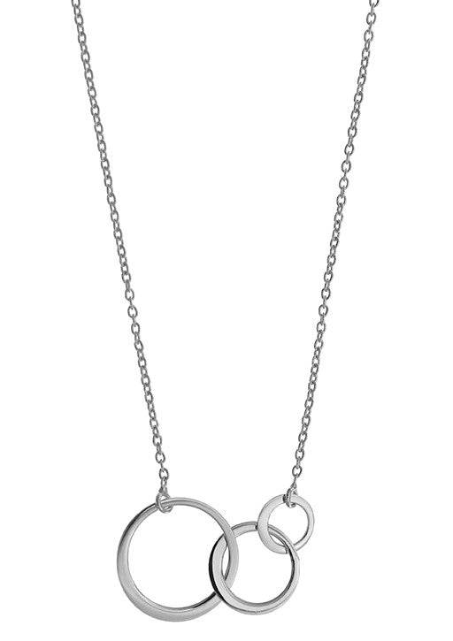 STERLING SILVER CIRCLE GENERATION NECKLACE