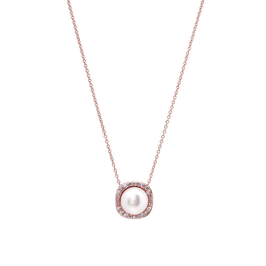 SYBELLA ROSE + PEARL NECKLACE
