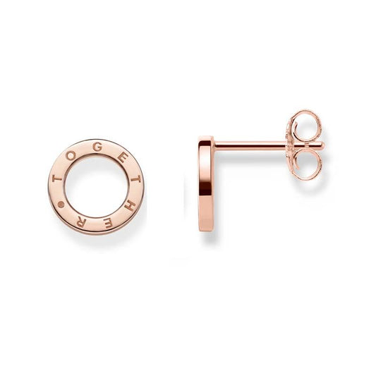 THOMAS SABO ROSE GOLD OPEN CIRCLE STUDS
