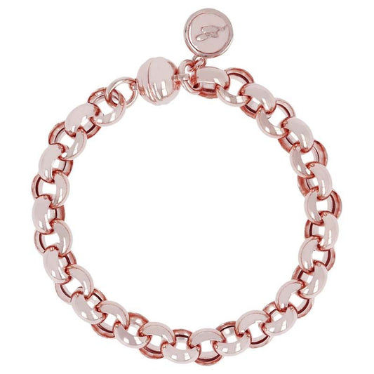 BRONZALLURE ROSE GOLD BELCHER BRACELET