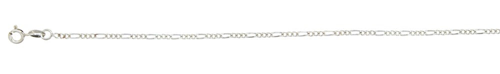 STERLING SILVER FIGARO LINK ANKLET