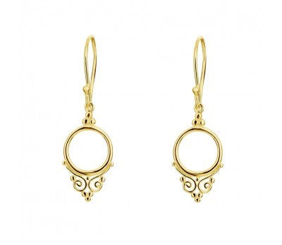 GOLD BOHO DROP EARRINGS