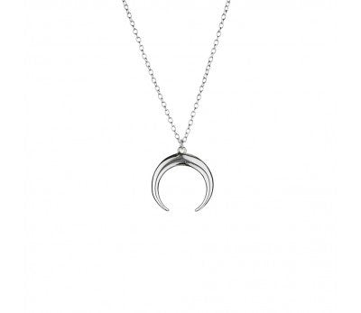 STERLING SILVER HORN NECKLACE