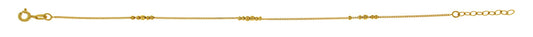 GOLD BALL FANCY ANKLET