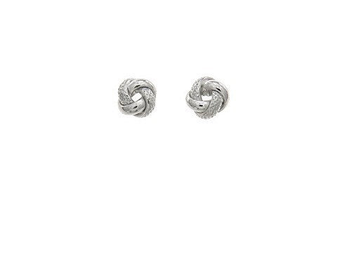 STERLING SILVER SMALL KNOT STUDS