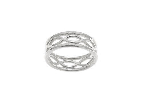STERLING SILVER PLAIT RING